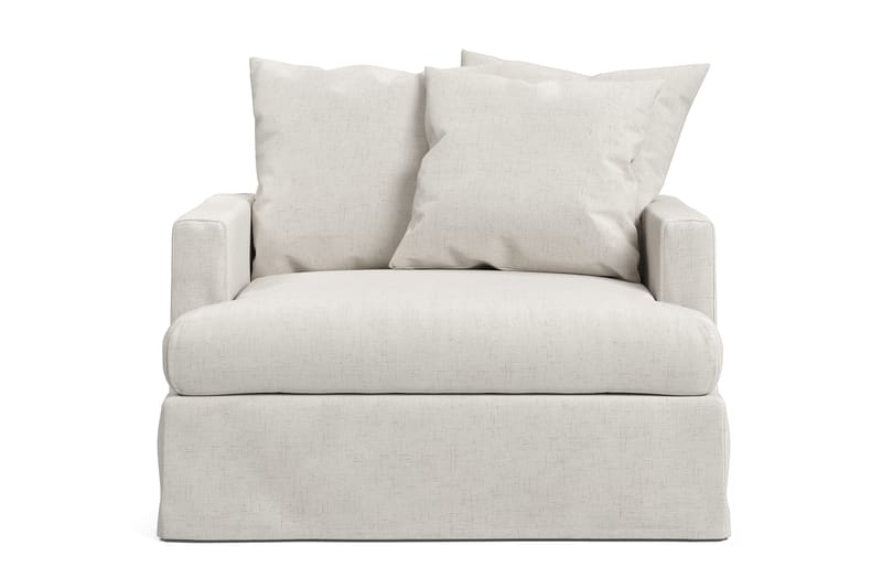 Menard Sofagruppe 4-personers Højrevendt L-formet Chaiselongsofa + Lænestol i Bouclé - Hvid - Møbler - Sofaer - Sofa med chaiselong