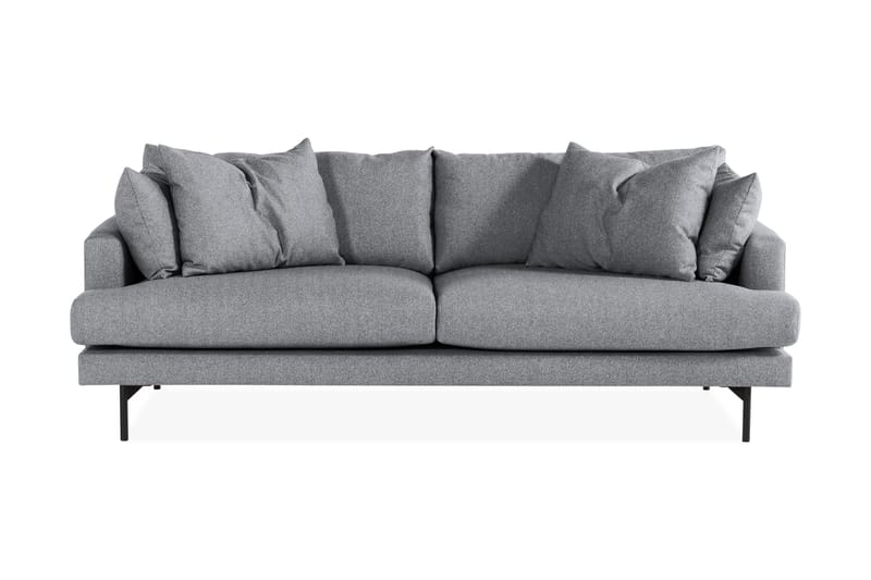 Menard Sofagruppe 4-personers + 4-personers Stofsofa - Grå - Møbler - Sofaer - Sofagrupper