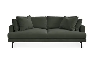 Menard Sofagruppe 4-personers + 4-personers Manchestersofa - Mørkegrøn - Møbler - Sofaer - Sofagrupper