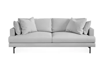 Menard Sofagruppe 4-personers + 4-personers Stofsofa - Lysegrå - Møbler - Sofaer - Sofagrupper