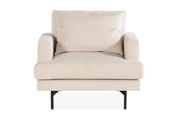 Menard Sofagruppe 4-personers Venstrevendt L-formet Chaiselongsofa + Stor Lænestol i Manchester - Beige - Møbler - Sofaer - Sofagrupper