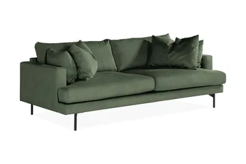 Menard Sofagruppe 4-personers + 4-personers Manchestersofa - Grøn - Møbler - Sofaer - Sofagrupper