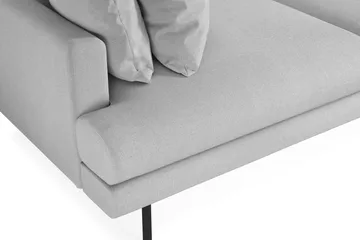 Menard Sofagruppe 4-personers + 4-personers Stofsofa - Lysegrå - Møbler - Sofaer - Sofagrupper