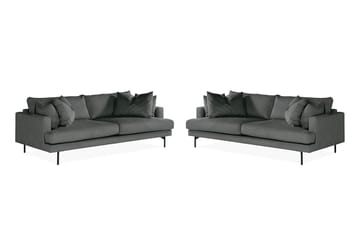 Menard Sofagruppe 4-personers + 4-personers Manchestersofa