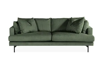 Menard Sofagruppe 4-personers + 4-personers Manchestersofa - Grøn - Møbler - Sofaer - Sofagrupper