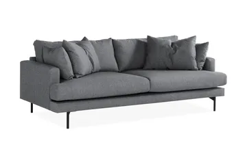 Menard Sofagruppe 4-personers + 4-personers Stofsofa - Mørkegrå - Møbler - Sofaer - Sofagrupper