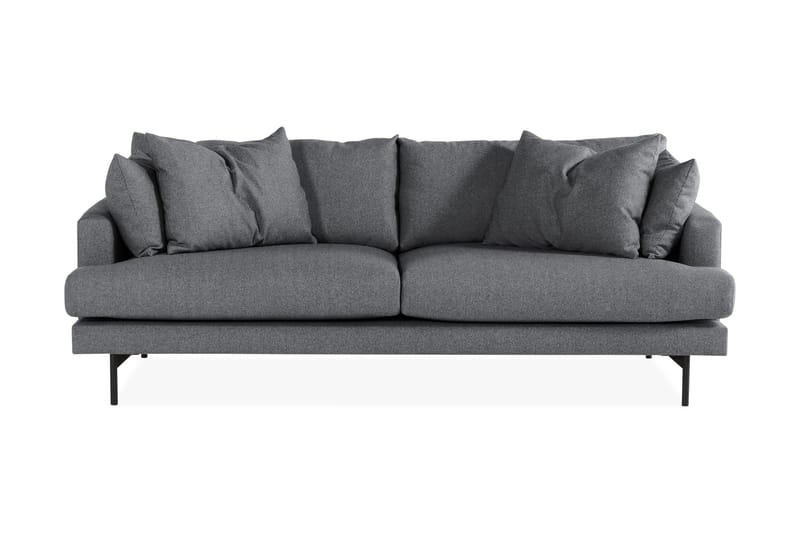Menard Sofagruppe 4-personers + 4-personers Stofsofa - Mørkegrå - Møbler - Sofaer - Sofagrupper