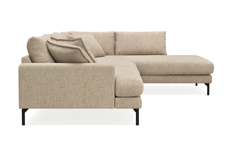 Menard Premium 5-personers højrevendt L-formet dyb chaiselongsofa i chenille - Beige - Møbler - Sofaer - Sofa med chaiselong