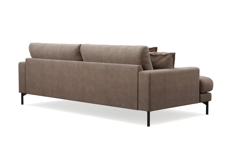 Menard Premium 4-personers dyb sofa i stof - Brun - Møbler - Sofaer - 4 personers sofa