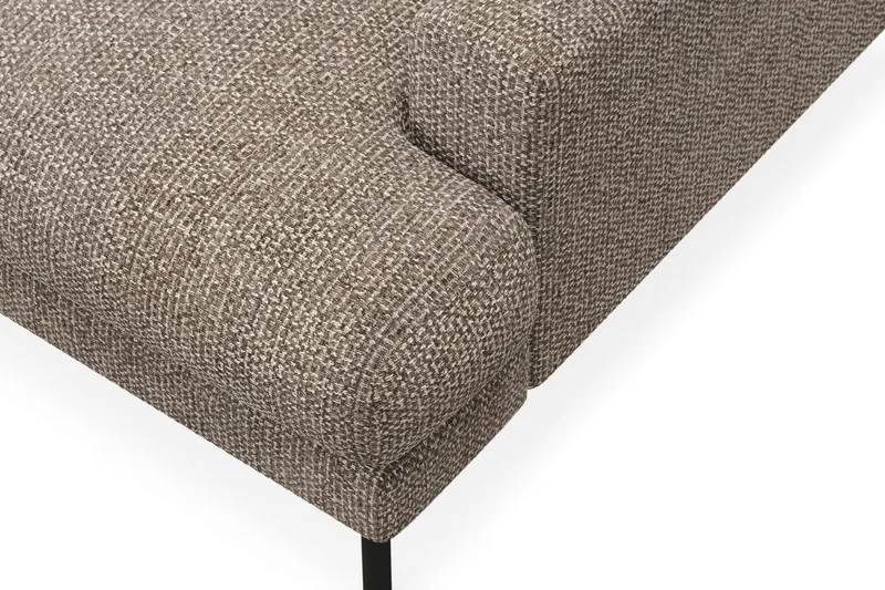 Menard Premium 5-seters Venstrevendt L-formet Dyp Sjeselongsofa i Chenille - Brun - Møbler - Sofaer - Sofa med chaiselong