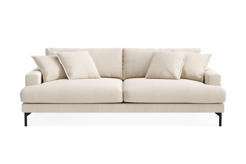 Menard Premium 4-seters Dyp Sofa i Chenille, Lys Beige