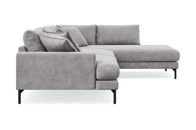 Menard Premium 5-personers højrevendt L-formet dyb chaiselongsofa i chenille - Grå - Møbler - Sofaer - Sofa med chaiselong