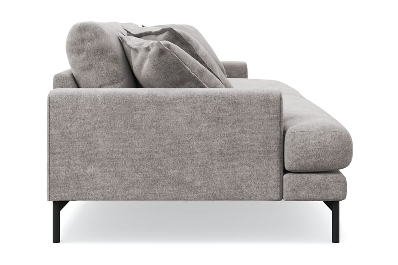 Menard Premium 4-personers dyb sofa i chenille - Grå/Brun - Møbler - Sofaer - 4 personers sofa