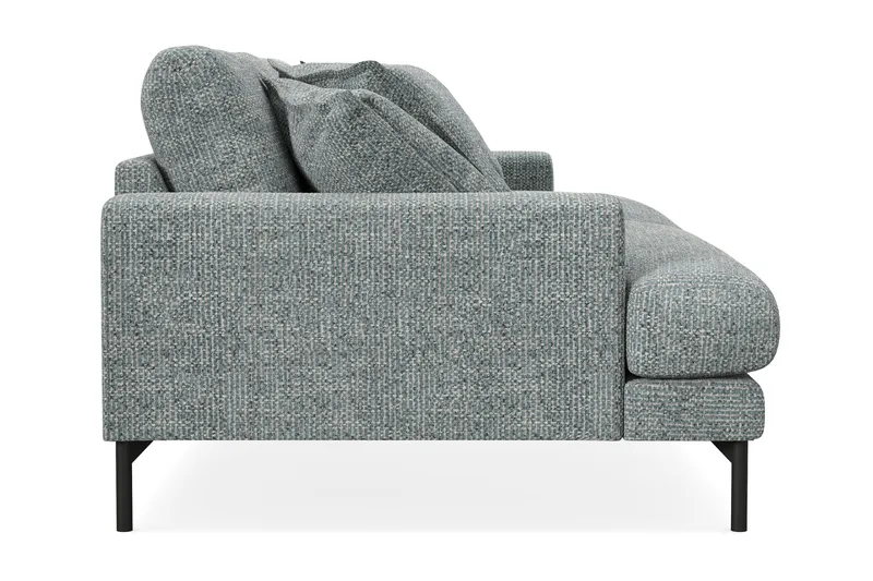 Menard Premium 4-seters Dyp Sofa i Chenille - Grå/Blå - Møbler - Sofaer - 4 personers sofa