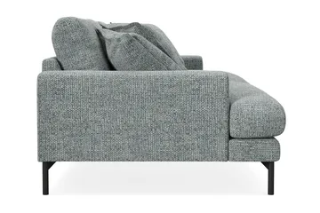 Menard Premium 4-personers dyb sofa i chenille - Grå/Blå - Møbler - Sofaer - 4 personers sofa