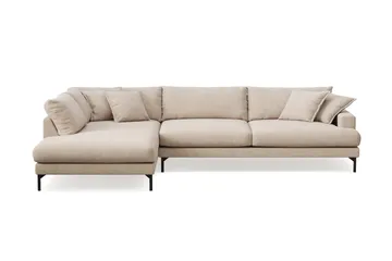 Menard Premium 5-personers venstrevendt L-formet dyb chaiselongsofa i stof