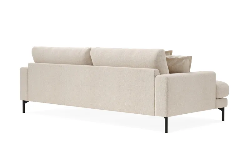 Menard Premium 4-seters Dyp Sofa i Chenille - Lys Beige - Møbler - Sofaer - 4 personers sofa