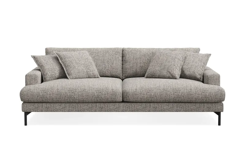 Menard Premium 4-seters Dyp Sofa i Chenille, Grå