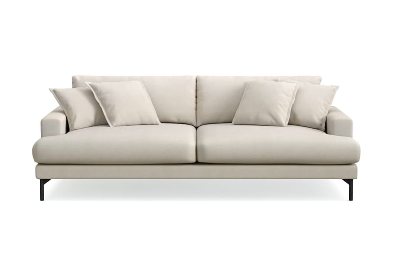 Menard Premium 4-personers dyb sofa i stof - Beige - Møbler - Sofaer - 4 personers sofa