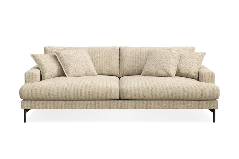 Menard Premium 4-seters Dyp Sofa i Chenille, Beige