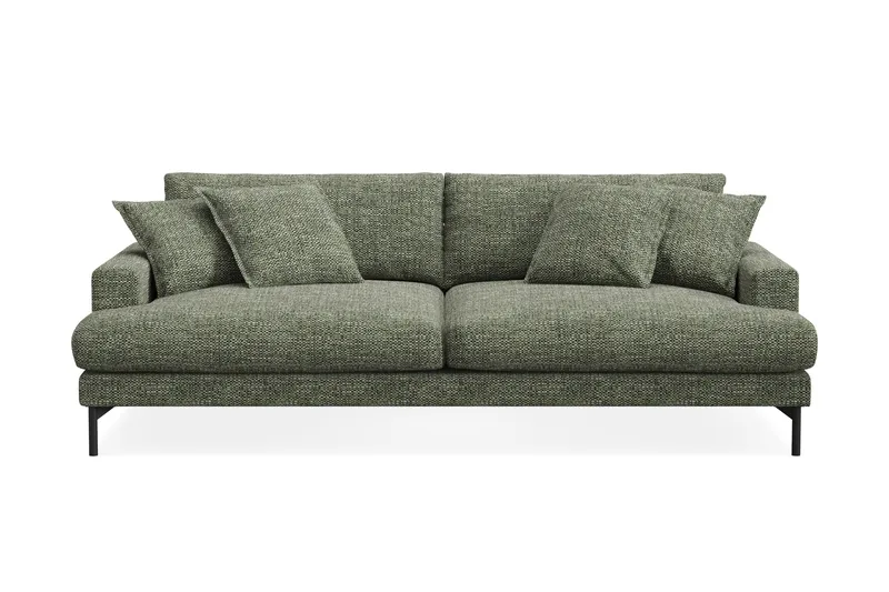 Menard Premium 4-seters Dyp Sofa i Chenille, Grønn