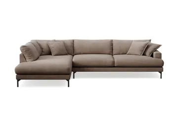 Menard Premium 5-personers venstrevendt L-formet dyb chaiselongsofa i stof