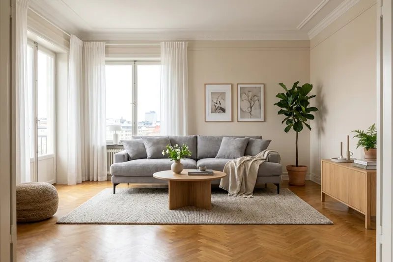 Menard Premium 4-personers dyb sofa i chenille - Grå - Møbler - Sofaer - 4 personers sofa