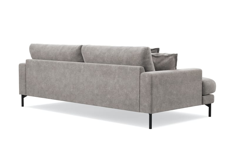 Menard Premium 4-personers dyb sofa i chenille - Grå/Brun - Møbler - Sofaer - 4 personers sofa