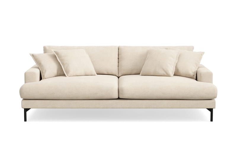 Menard Premium 4-personers dyb sofa i chenille - Beige - Møbler - Sofaer - 4 personers sofa