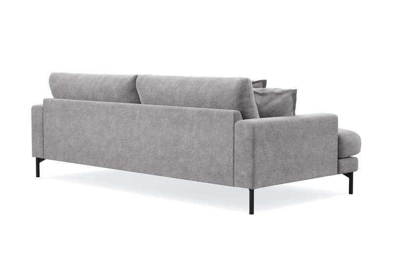 Menard Premium 4-personers dyb sofa i chenille - Grå - Møbler - Sofaer - 4 personers sofa