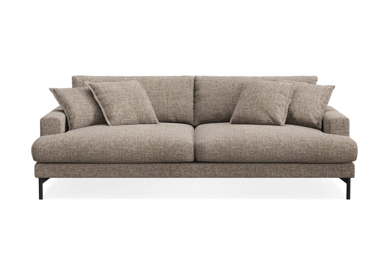 Menard Premium 4-seters Dyp Sofa i Chenille - Brun - Møbler - Sofaer - 4 personers sofa