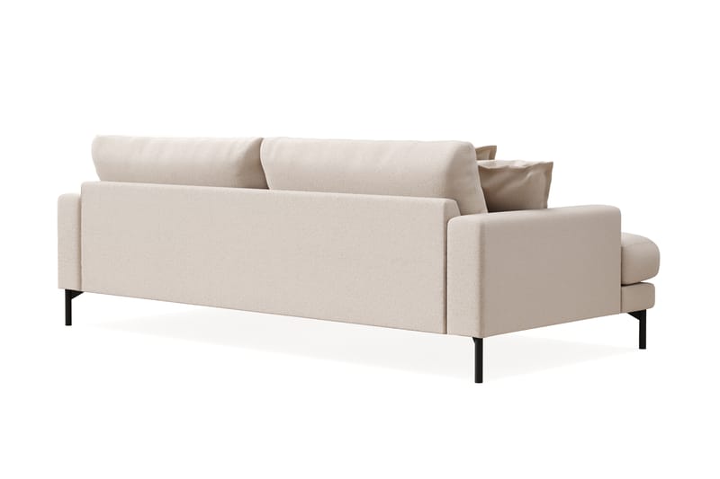 Menard Premium 4-seters Dyp Sofa i Bouclé - Lys Beige - Møbler - Sofaer - 4 personers sofa