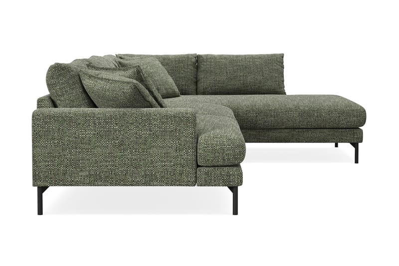 Menard Premium 5-seters Høyrevendt L-formet Dyp Sjeselongsofa i Chenille - Grønn - Møbler - Sofaer - Sofa med chaiselong