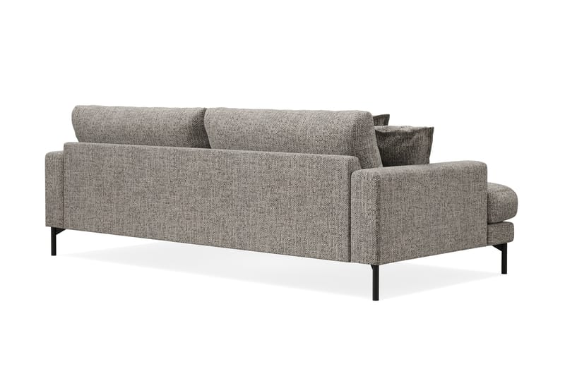 Menard Premium 4-seters Dyp Sofa i Chenille - Grå - Møbler - Sofaer - 4 personers sofa