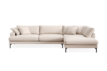 Menard Premium 5-seters Høyrevendt L-formet Dyp Sjeselongsofa i Bouclé