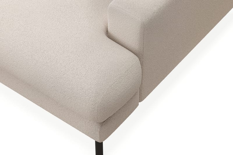 Menard Premium 5-seters Venstrevendt L-formet Dyp Sjeselongsofa i Bouclé - Lys Beige - Møbler - Sofaer - Sofa med chaiselong