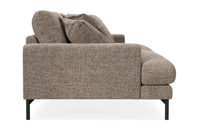 Menard Premium 4-seters Dyp Sofa i Chenille - Brun - Møbler - Sofaer - 4 personers sofa