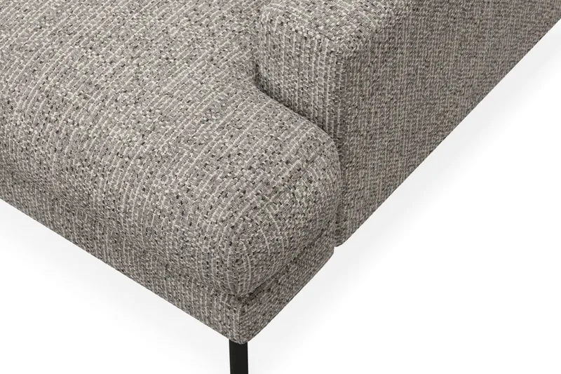 Menard Premium 5-seters Venstrevendt L-formet Dyp Sjeselongsofa i Chenille - Grå - Møbler - Sofaer - Sofa med chaiselong