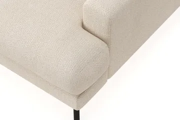 Menard Premium 5-personers venstrevendt L-formet dyb chaiselongsofa i chenille - Lysbeige - Møbler - Sofaer - Sofa med chaiselong