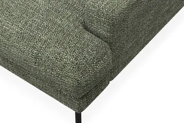 Menard Premium 5-personers venstrevendt L-formet dyb chaiselongsofa i chenille - Grøn - Møbler - Sofaer - Sofa med chaiselong