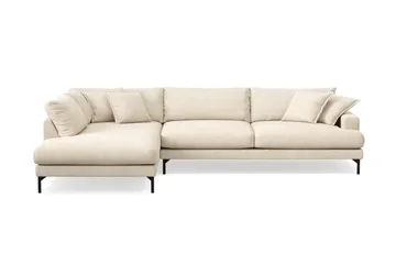 Menard Premium 5-personers venstrevendt L-formet dyb chaiselongsofa i chenille