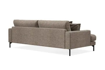 Menard Premium 4-personers dyb sofa i chenille - Brun - Møbler - Sofaer - 4 personers sofa