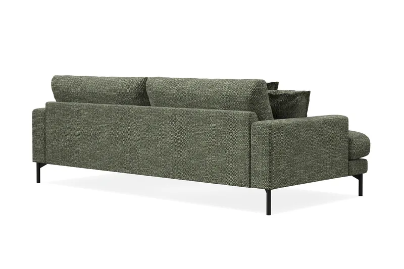 Menard Premium 4-seters Dyp Sofa i Chenille - Grønn - Møbler - Sofaer - 4 personers sofa
