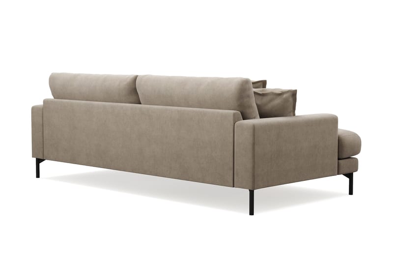 Menard Premium 4-personers dyb sofa i stof - Brun - Møbler - Sofaer - 4 personers sofa