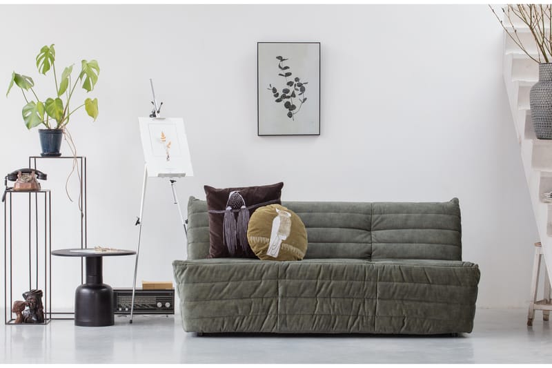 Mikki 3-personers Sofa - Grøn - 3 personers sofa