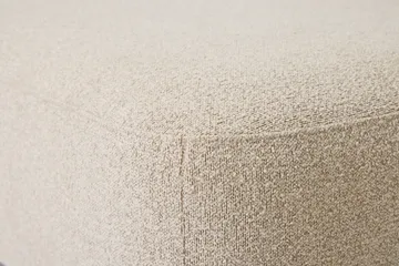 Milano 5-personers Afrundet Venstrevendt L-sofa med Lav Ryg i Beige Bouclé - Beige - Møbler - Sofaer - Sofa med chaiselong