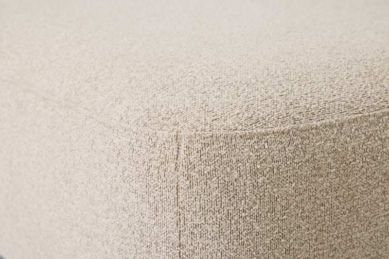 Milano 5-personers Afrundet Venstrevendt L-sofa med Lav Ryg i Beige Boucle - Møbler - Sofaer - Sofa med chaiselong