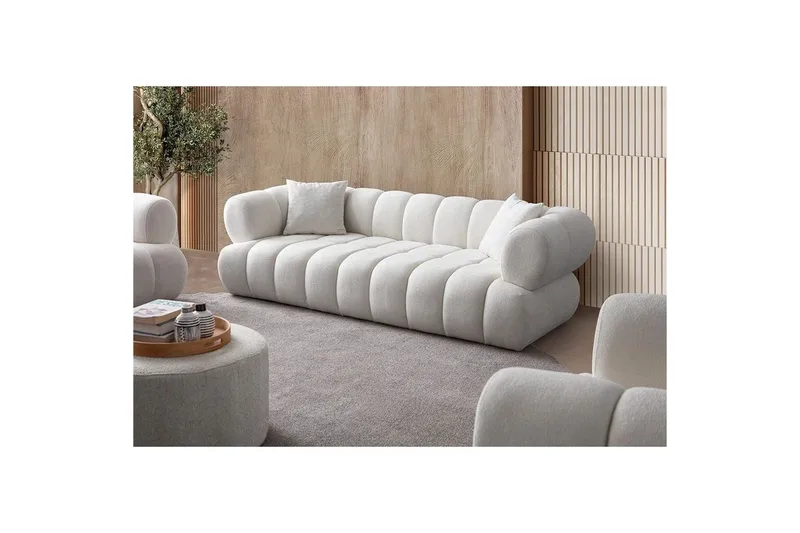 Mississauga Sofa 3-personers - Hvid - Møbler - Sofaer - 3 personers sofa