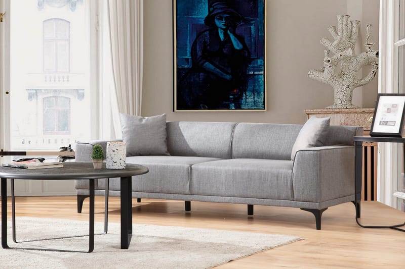 Mississauga Sofa 3-personers - Lys grå - Møbler - Sofaer - 3 personers sofa