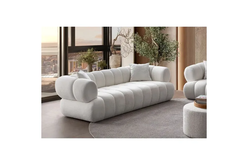 Mississauga Sofa 3-personers - Hvid - Møbler - Sofaer - 3 personers sofa